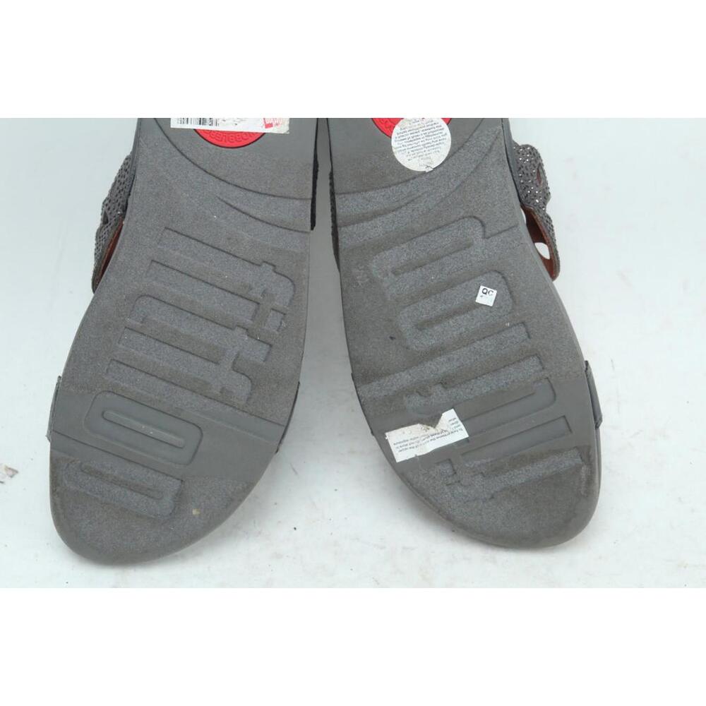 fitflop elora crystal sandals shoes gray women's sz 10 - Picture 9 of 10